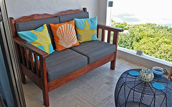 Isla Mujeres vacation rentals,  sailfish condo #402 balcony furnishings