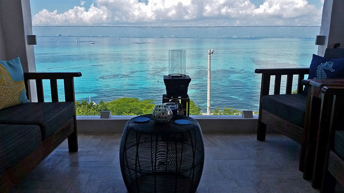 Isla Mujeres vacation rentals,  sailfish condo #402 view from balcony