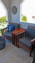 Isla Mujeres vacation rentals,  sailfish condo #402 balcony furnishings