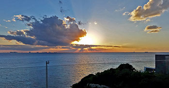 Isla Mujeres vacation rental sunset 